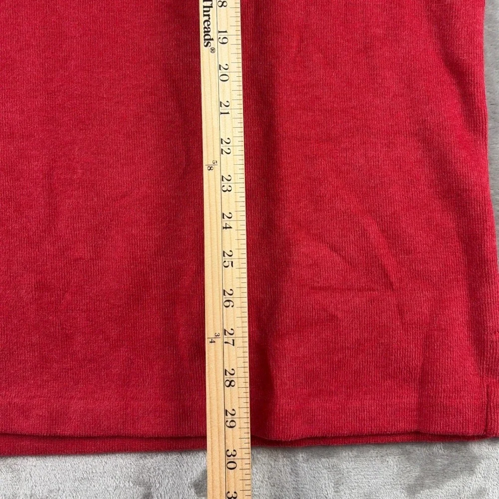 Polo Ralph Lauren Pullover Mens XL Quarter-Zip Red Cotton Ribbed Logo NEW